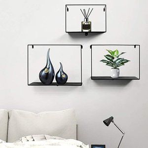 New Set of 3 Metal Wall Shelves